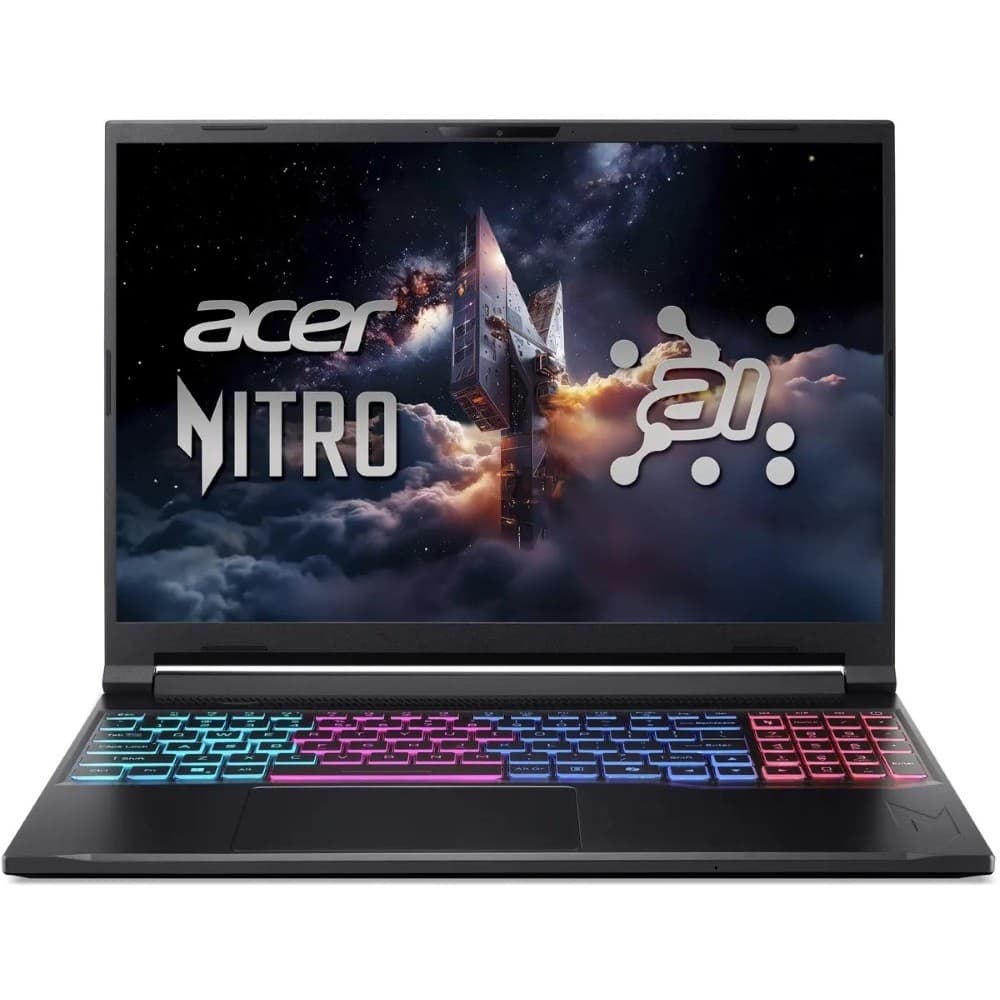 Acer Nitro V 16S ANV16S-71-7771 Gaming Laptop, 16" WUXGA 180Hz IPS, Intel Core 7 240H, 16GB DDR5 RAM, 1TB SSD, NVIDIA GeForce RTX 5060 8GB, RGB Backlit Keyboard, Windows 11 Home, Black | ANV16S-71-7771