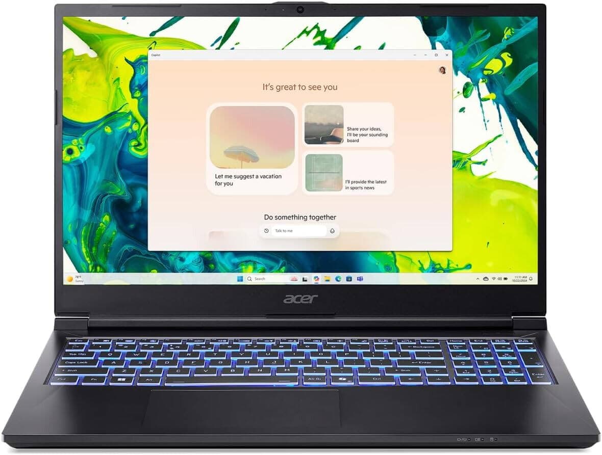Acer Aspire 7 A715 Gaming Laptop, 15.6" Full HD 144Hz Display, Intel Core 7-240H, 16GB RAM, 512GB SSD, NVIDIA GeForce RTX 3050 6GB Graphics, English K/B, Windows 11 Home, Black | A715-59G-76RM