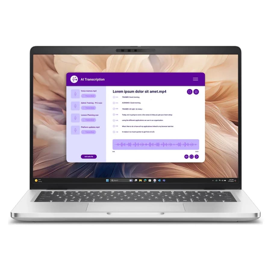 Dell Pro 14 PC14250 Laptop – Intel Core 5 120U, 16GB DDR5, 512GB SSD, Intel Graphics, 14" FHD+ IPS, Fingerprint Reader, FHD IR Camera, Arabic K/B, DOS, 1-Year Warranty | PC14250C516GAR-2644