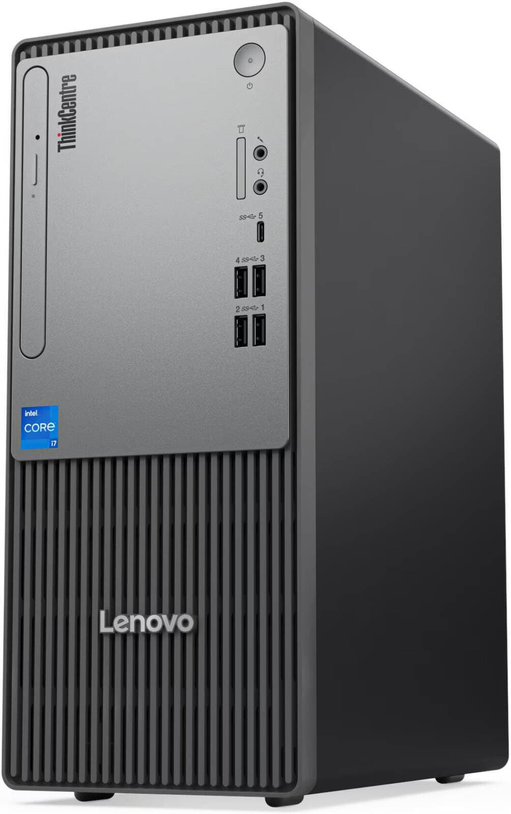 Lenovo ThinkCentre Neo 50t Gen 5 Tower Desktop – Core i3-14100, 8GB DDR5, 512GB NVMe SSD, UHD 730, DOS | 12UD00C2GP